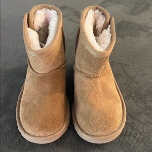 UGG Tan Kids Boots with Plush Lining